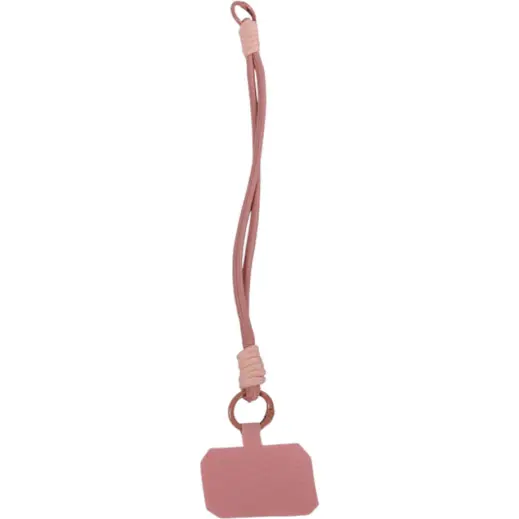 Cellphone Double Rope Wrist Lanyard Light Pink